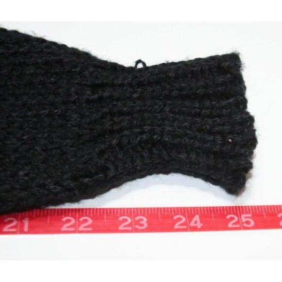 VTG Wayne Scott Black Abstract Pattern 3D Knit Acrylic Sweater Mens Medium 90s - Picture 8 of 8